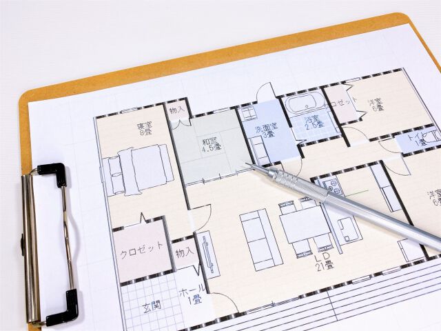 間取り図を書いて理想の暮らしをイメージする