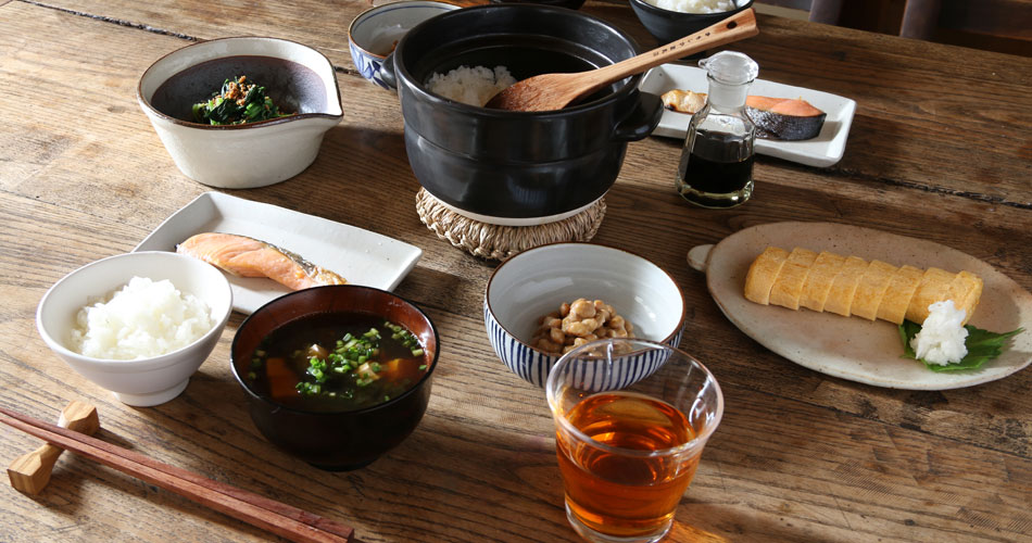 当店限定》かもしか道具店 ごはんの鍋スタート3点セット（黒）【製造元