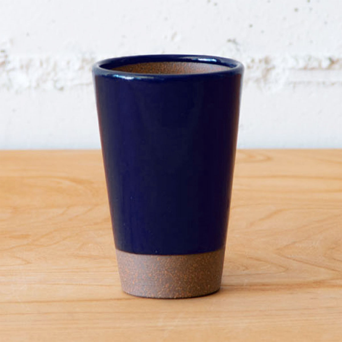 【12月末発送予定】かもしか道具店　陶のビアカップ（藍）【製造元出荷】 image number 1
