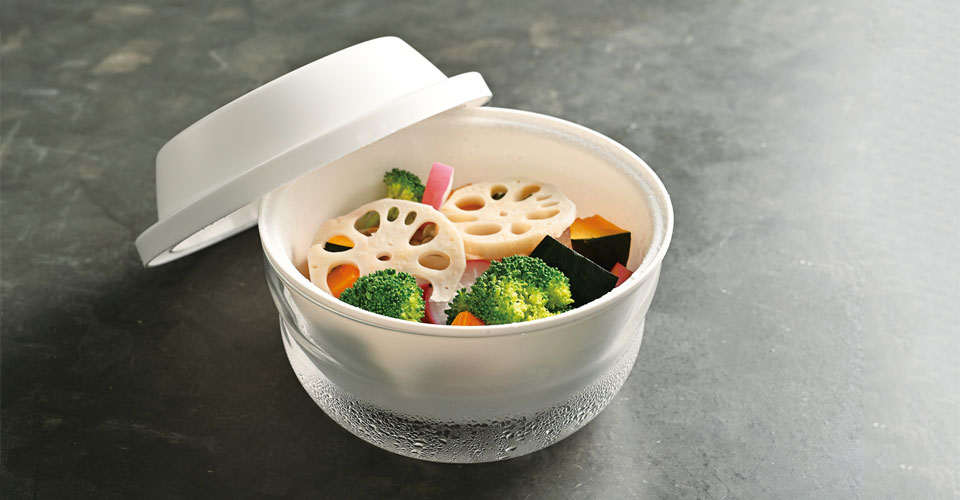 ハリオ（HARIO）ガラスのレンジ蒸し器【製造元出荷】 | Rinnai