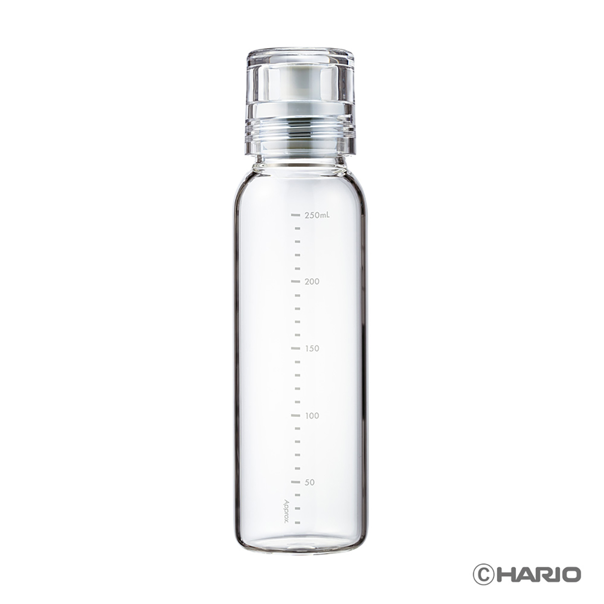 ハリオ（HARIO） ドレッシングボトルスリム250 （ペールグレー）【製造元出荷】