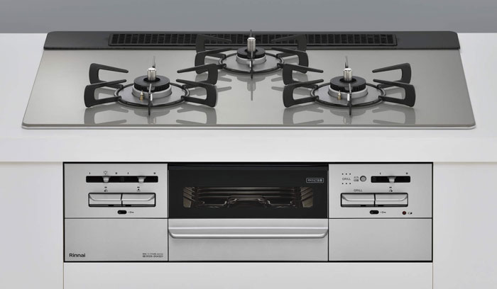 Rinnai - 送料込み＊リンナイ 都市ガスコンロ 2017年製＊1117-4 リンナイ ガスコンロ Rinnai コンロ 都市ガス 56cm KG35NBKL(13A