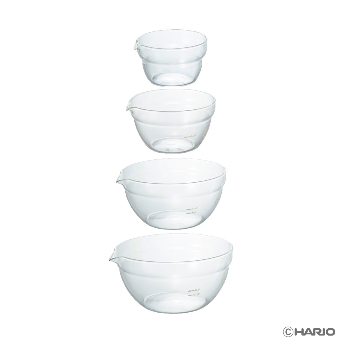 ハリオ（HARIO） 片口ボール 4個セット【製造元出荷】