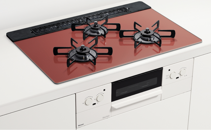 設置工事なし》ガスビルトインコンロ『ILO』：EHS71W37T8DWW 天板幅