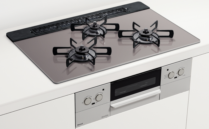 工事費込み》ガスビルトインコンロ『ILO』：EHS71W37T11DVW 天板幅75cm