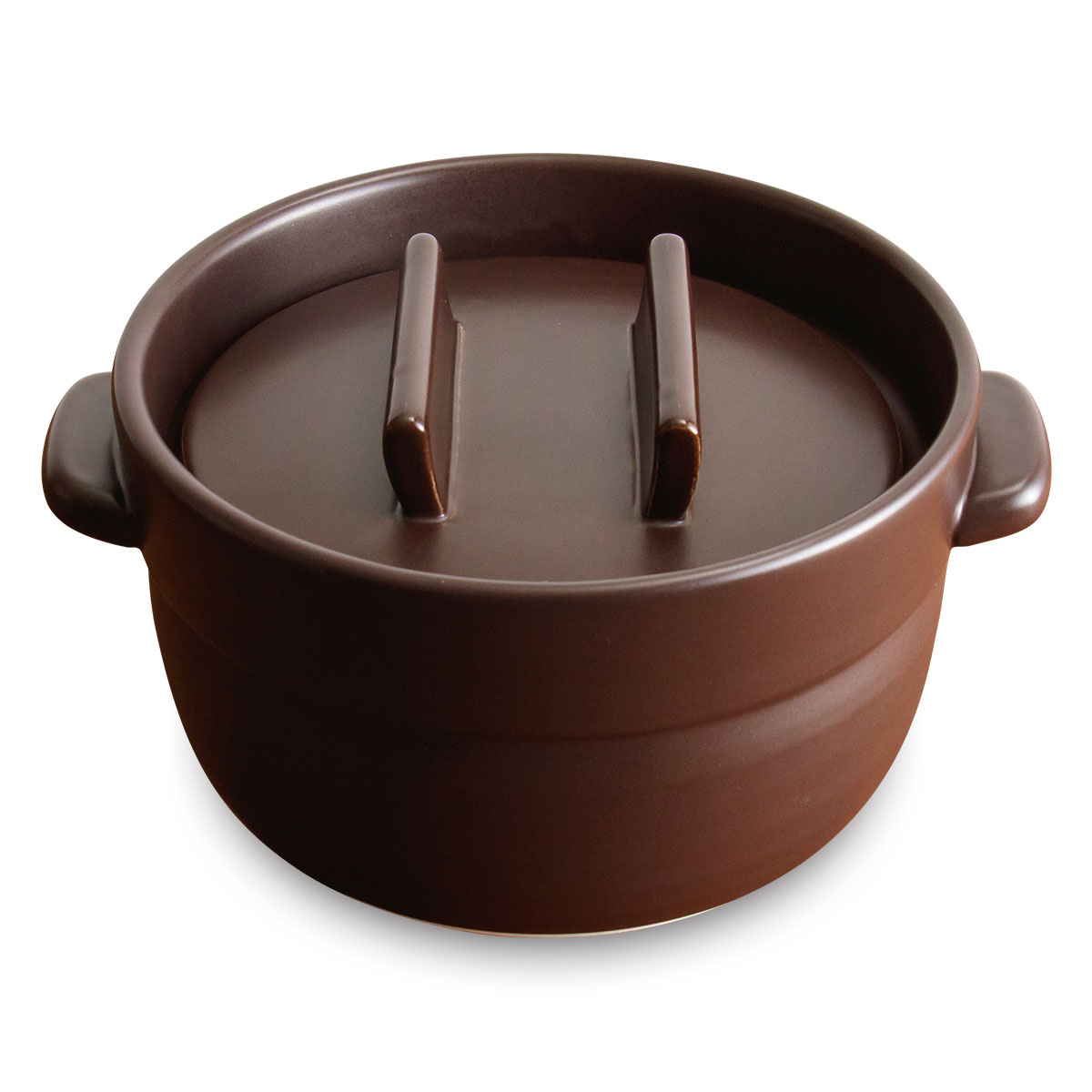 かもしか道具店 ごはんの鍋 3合（茶）【製造元出荷】