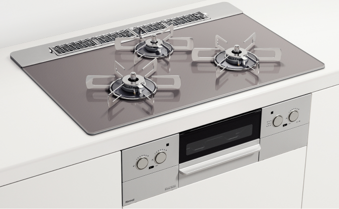 設置工事なし》ガスビルトインコンロ『ILO』：EHS71W37T11D8VW 天板幅