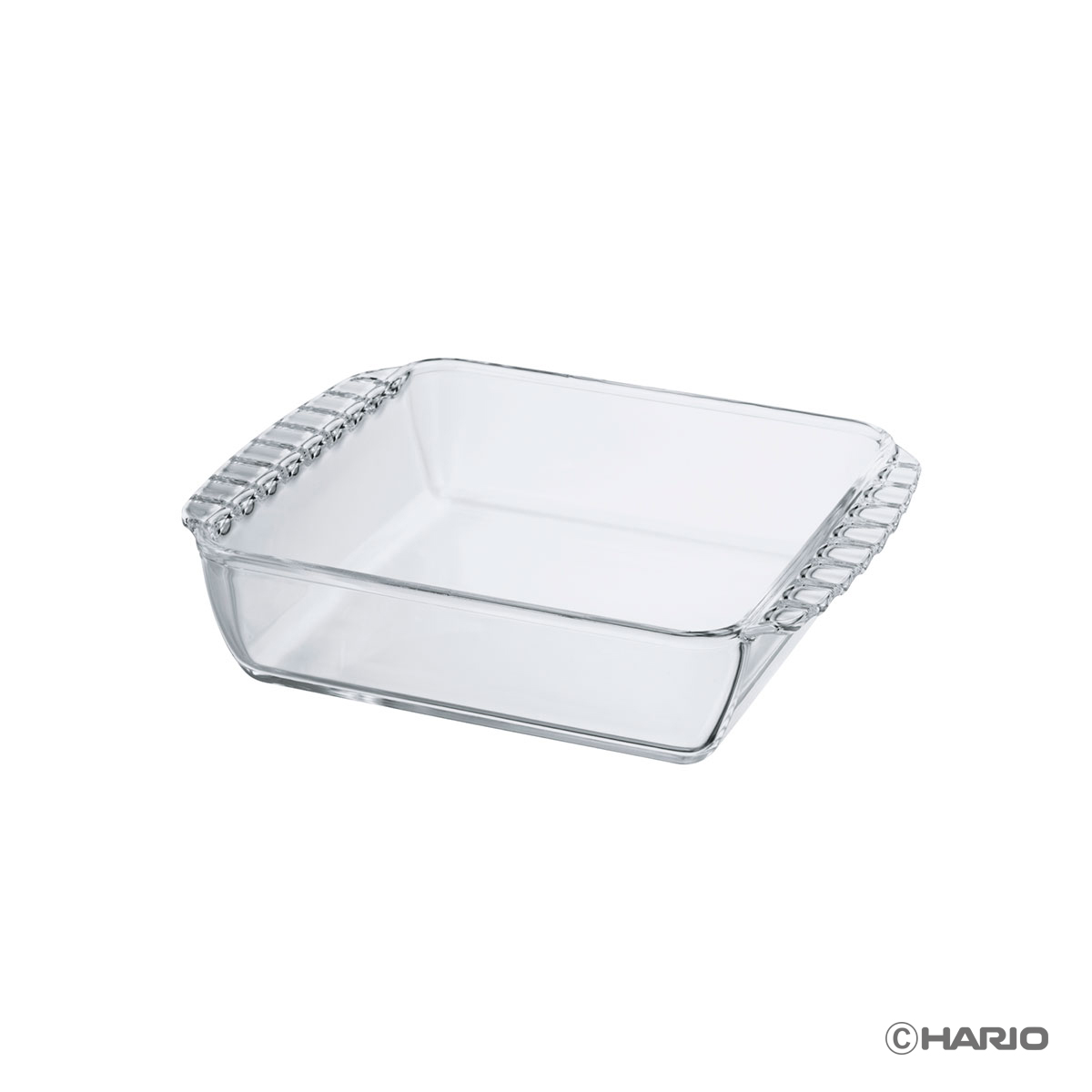 ハリオ（HARIO） 耐熱ガラス製スクエア皿 1300【製造元出荷】