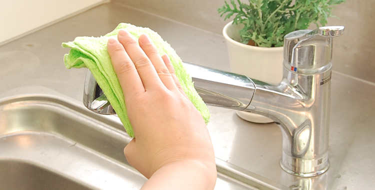 販売終了】洗剤がいらない！油汚れ専用ふきん（グリーン） Rinnai Style（リンナイスタイル） リンナイ