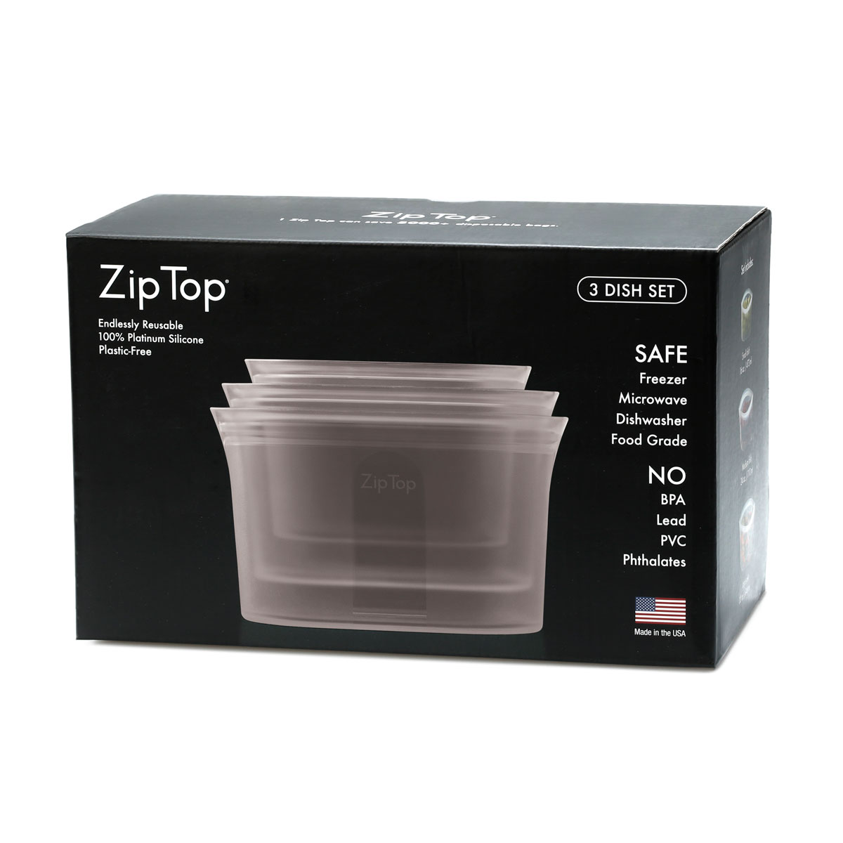 ZIPTOP　ジップトップ　ラージディッシュ（Lサイズ）946ml 3個