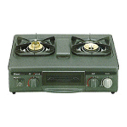 ⑫リンナイ　RTS-350NFE-R ガステーブル(都市ガス) 2002年製　【H5-323】 RTS-350NF(SG) | Rinnai Style（リンナイスタイル） | リンナイ