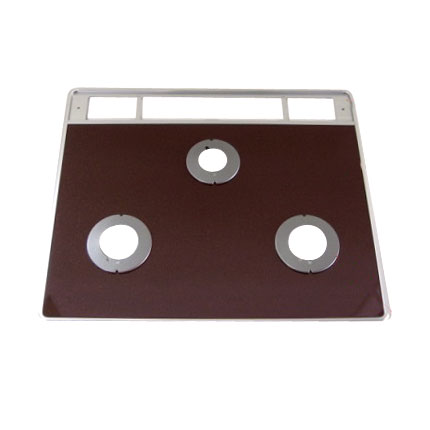 トッププレート＜パールクリスタル・ショコラ＞※排気口カバー枠：ステンレス