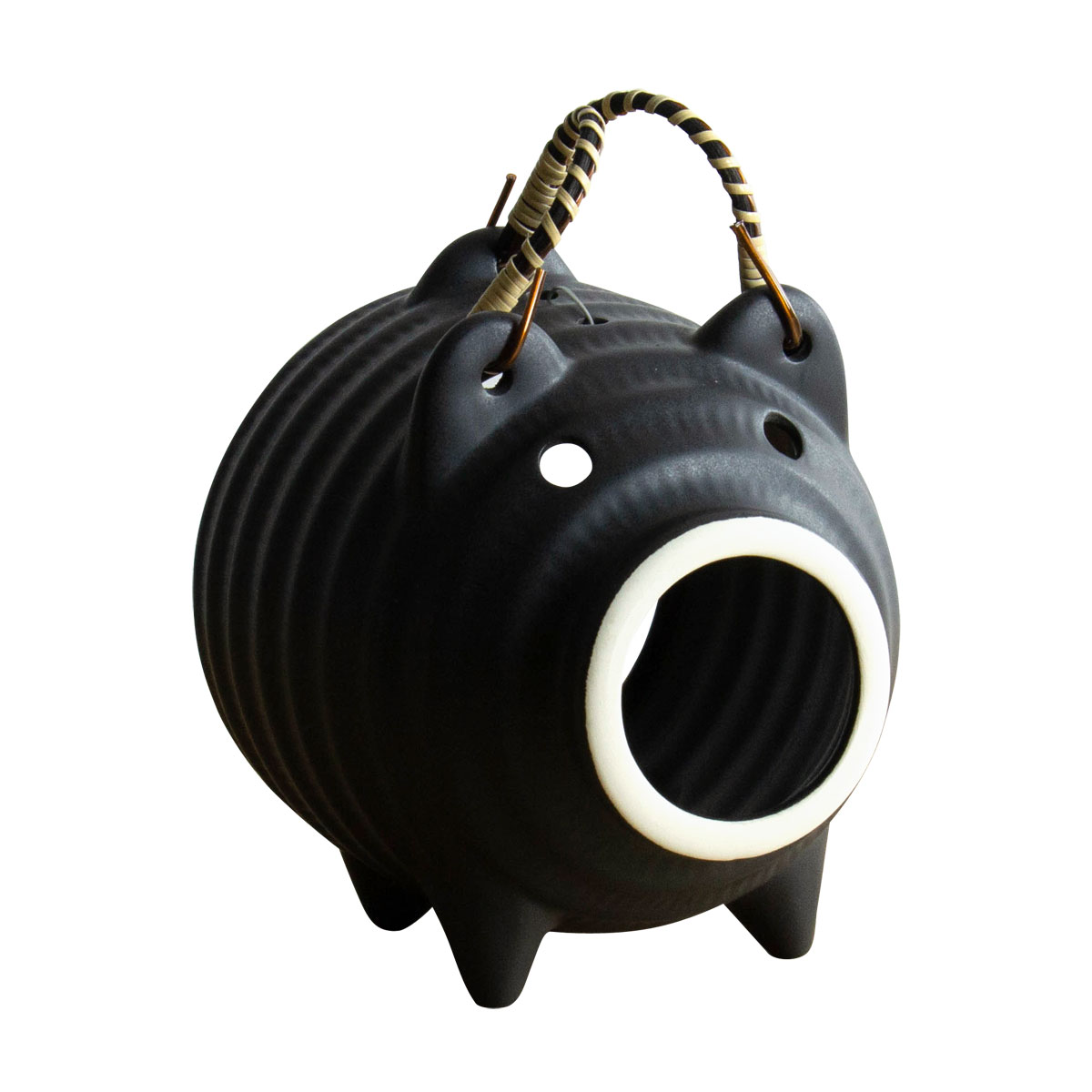 かもしか道具店 蚊やり豚 黒【製造元出荷】