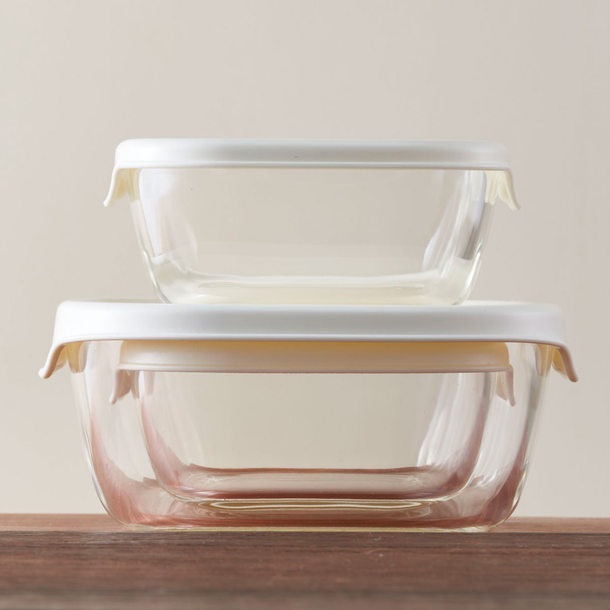 ハリオ（HARIO） 耐熱ガラス製保存容器3個セット（ホワイト）【製造元出荷】 Rinnai Style（リンナイスタイル） リンナイ