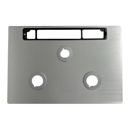 トッププレート＜フラットメタル・シルバー＞※排気口カバー枠：黒