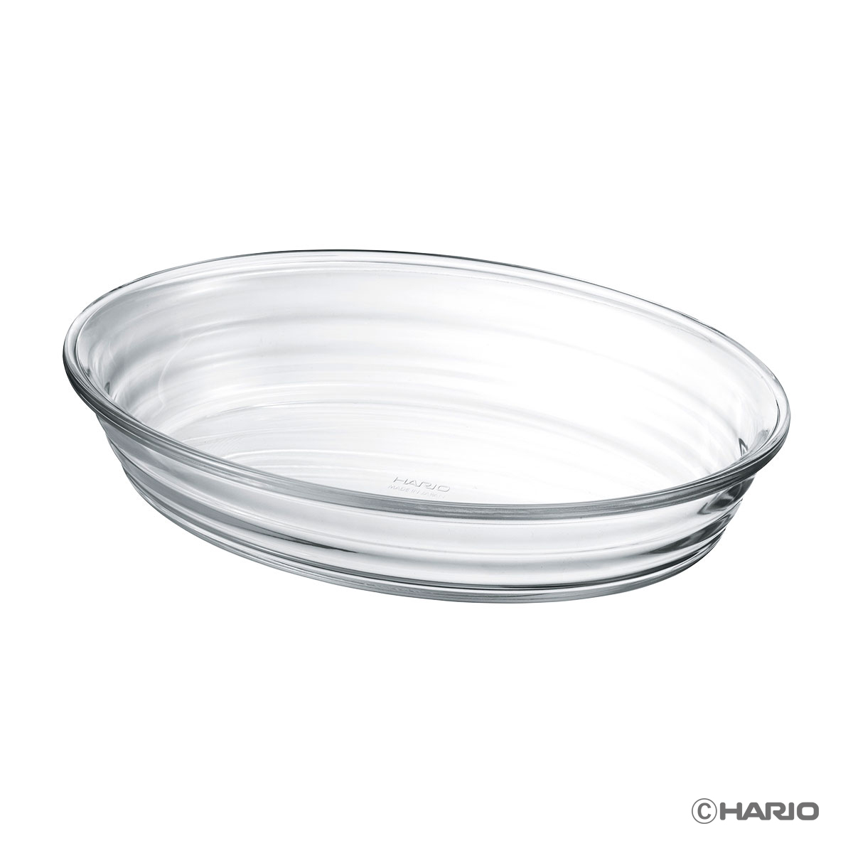 ハリオ（HARIO） 耐熱ガラス製オーバル皿 1100【製造元出荷】