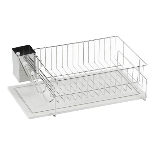 M2184-67-40】水切りラック 食器 3段 包丁スタンド まな板立て 水切り