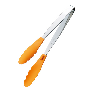 スッキリ収納できる♪ストッパー付マルチトング大（オレンジ）【製造元出荷】【納期未定】