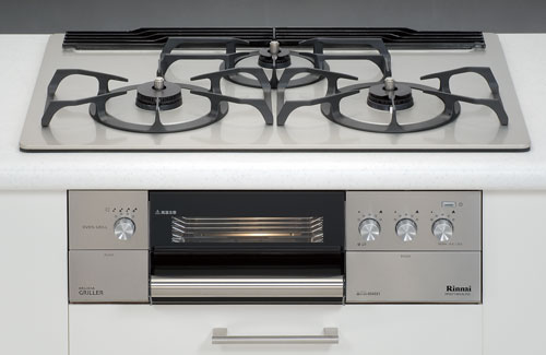 【新品未使用】リンナイ　三口ガスビルトインガスコンロ　【RRB71W5ALRS】 RRB71W5ALRSLC | Rinnai Style（リンナイスタイル） | リンナイ