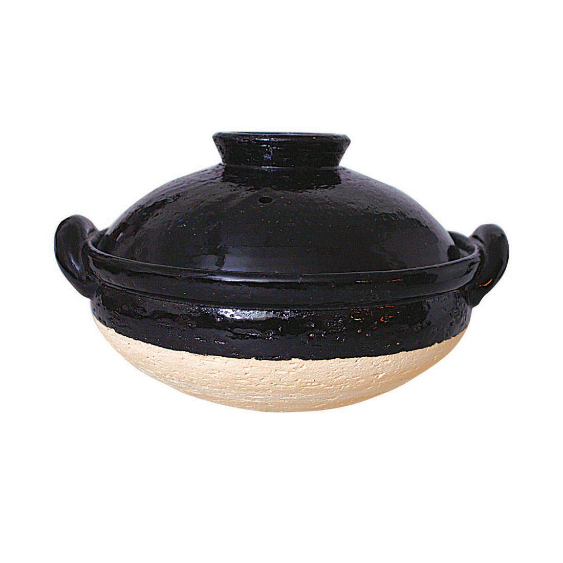 長谷園 ヘルシー蒸し鍋 黒 中（2～4人用）【製造元出荷】 | Rinnai Style（リンナイスタイル） | リンナイ