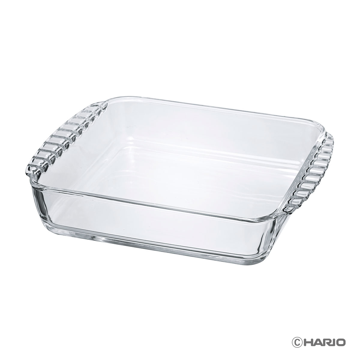 ハリオ（HARIO） 耐熱ガラス製スクエア皿 2000【製造元出荷】