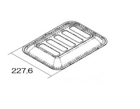 【型番：RBO-PC91S-M】ココットプレート(標準グリル)ミントグリーン容器蓋（容器本体除く） image number 2