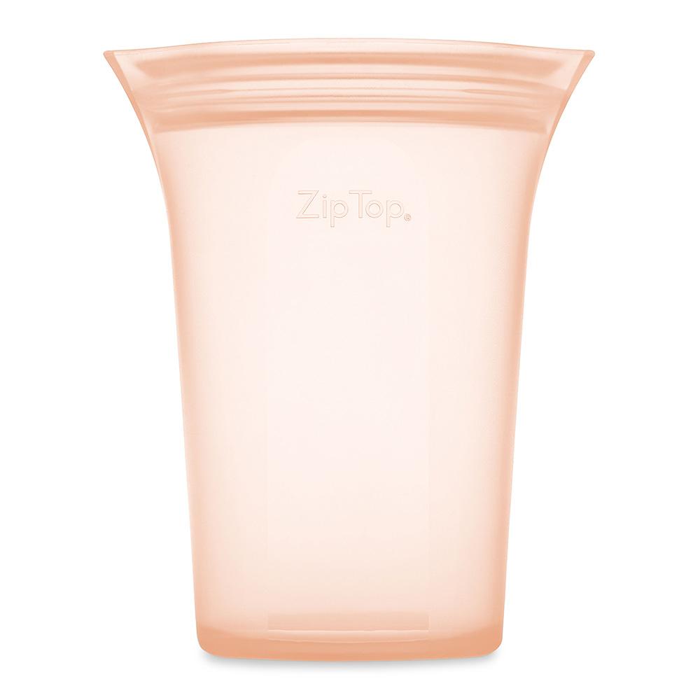 ジップトップ カップ L（ピーチ）【製造元出荷】