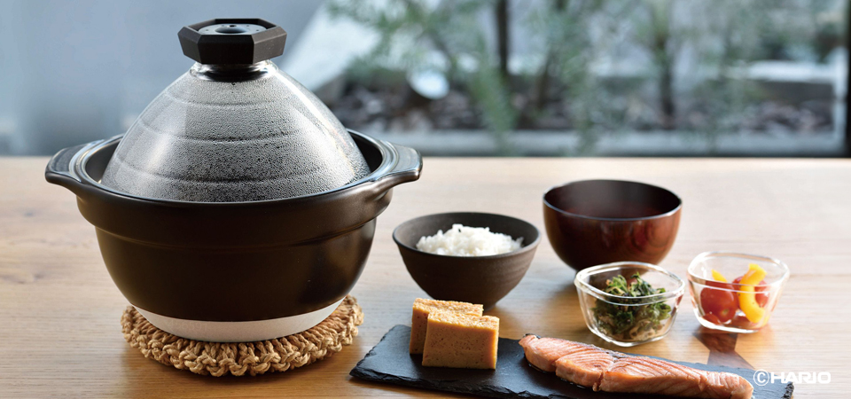 フタがガラスのご飯釜2~3合