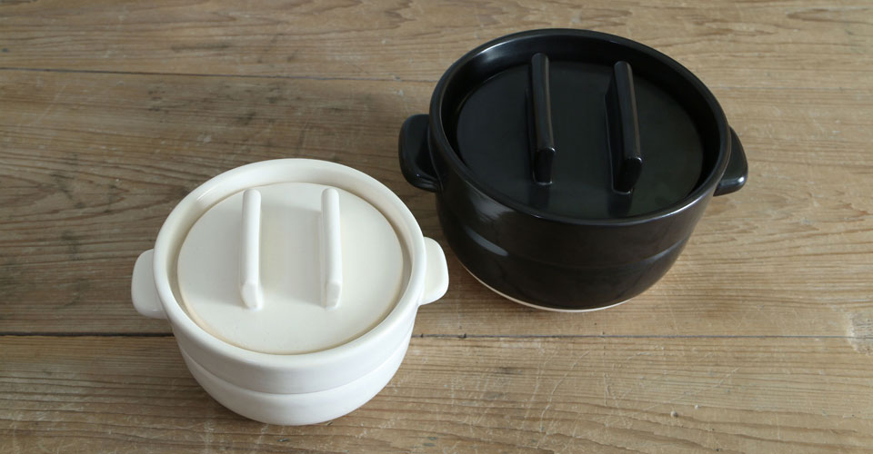 かもしか道具店 ごはんの鍋 2合（白）【製造元出荷】 | Rinnai Style