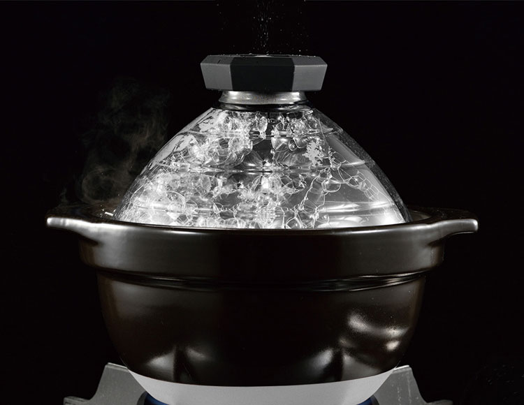 ハリオ（HARIO） フタがガラスのご飯釜2～3合【製造元出荷】 | Rinnai